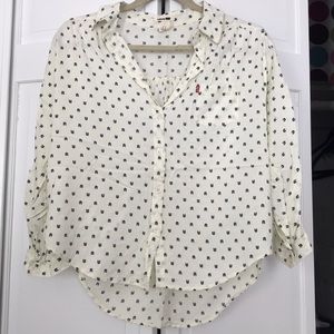 Levi’s Cream blouse with arrow pattern